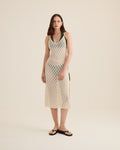 Crochet Midi Cover Up - Cream